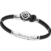 Bracciale Zancan Uomo Regata Kompass in Argento EXB864R-NE - EXB864R-NE